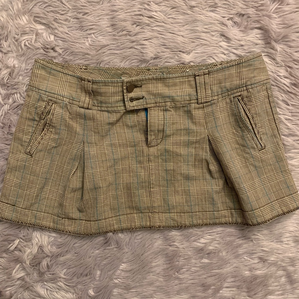 American eagle mini plaid skirt size 14